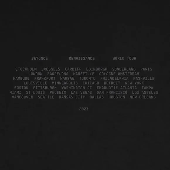 Beyoncé Renaissance World TourBillboard Crewneck Sweatshirt, Size L New w/ Tag